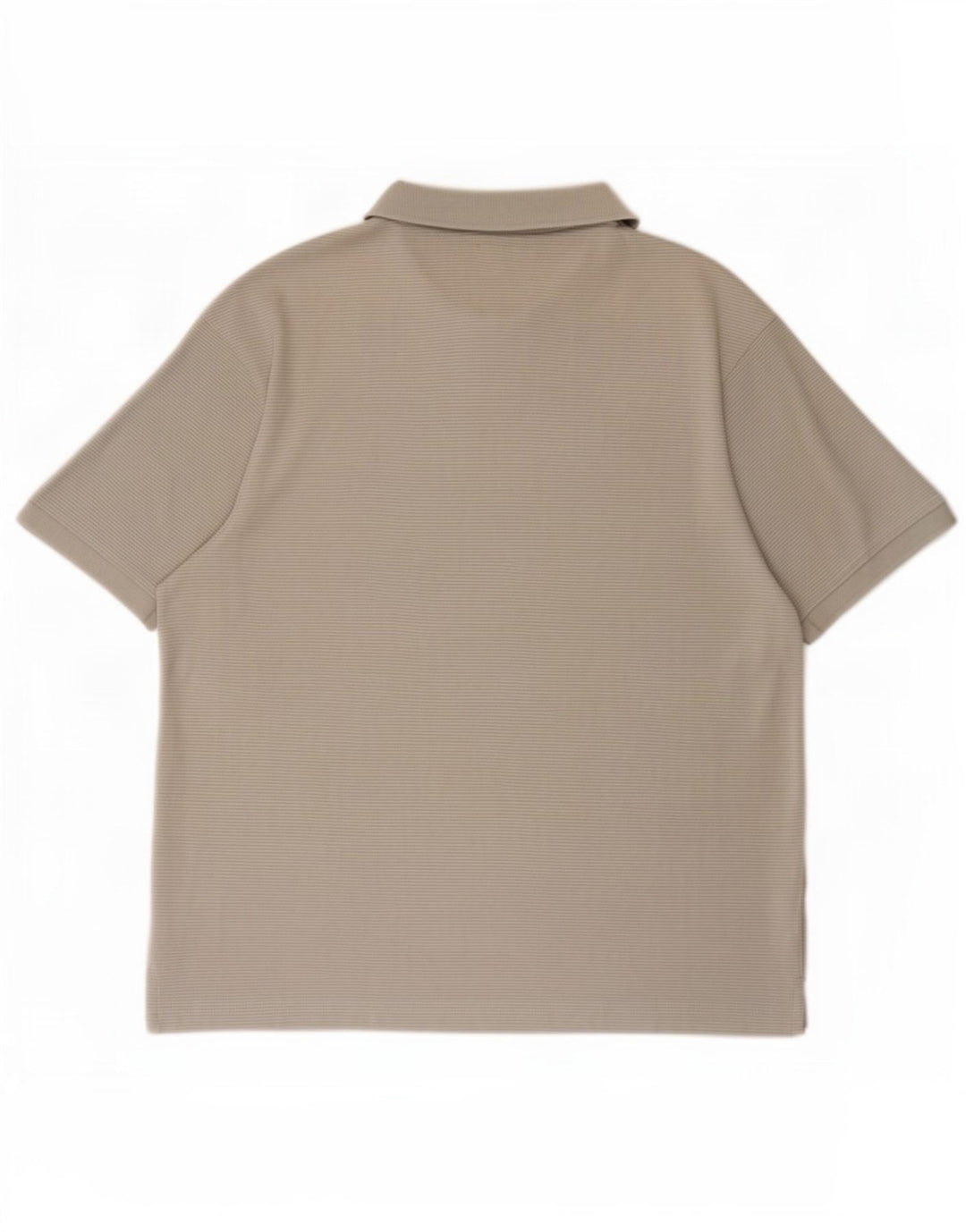 Męska koszulka polo Zara, duża, szara, bawełniana w prążki