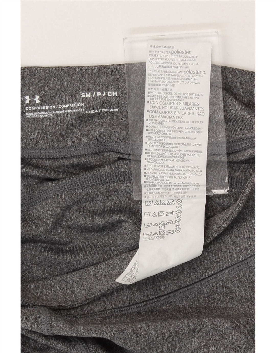 Damskie legginsy Under Armour Heat Gear Capri UK 8, małe, szare, poliestrowe