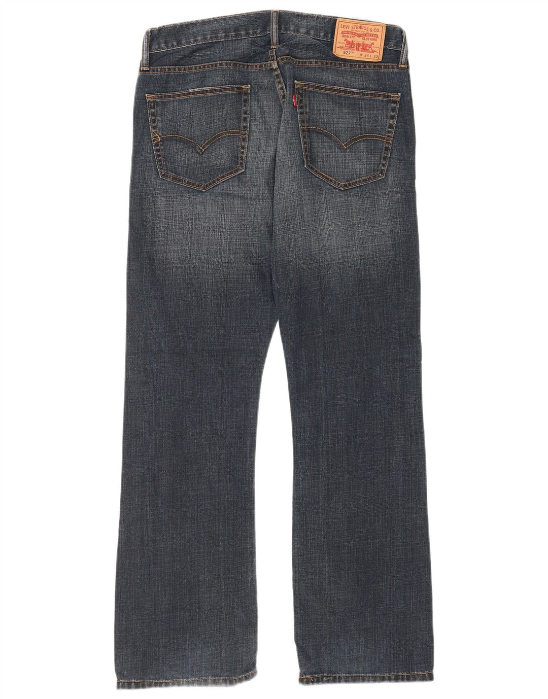 Męskie dżinsy Levi's 527 Bootcut W34 L32 Granatowa bawełna
