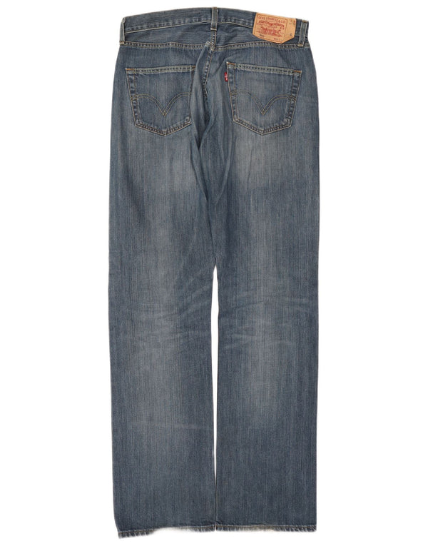 Męskie dżinsy Levi's 501 Straight W34 L36 Niebieskie bawełniane