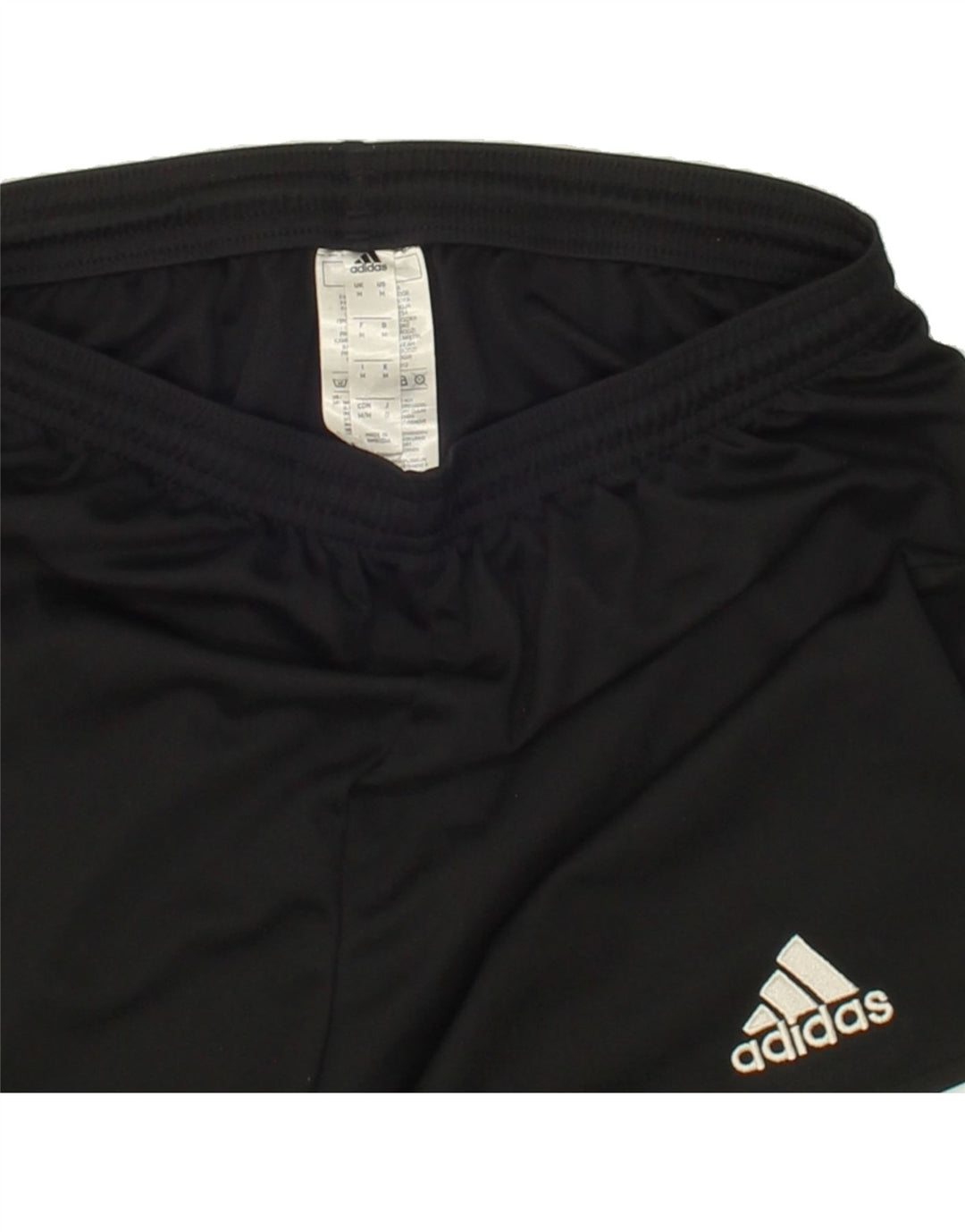 ADIDAS Mens Graphic Sport Shorts Medium  Black Polyester Vintage Adidas and Second-Hand Adidas from Messina Hembry 