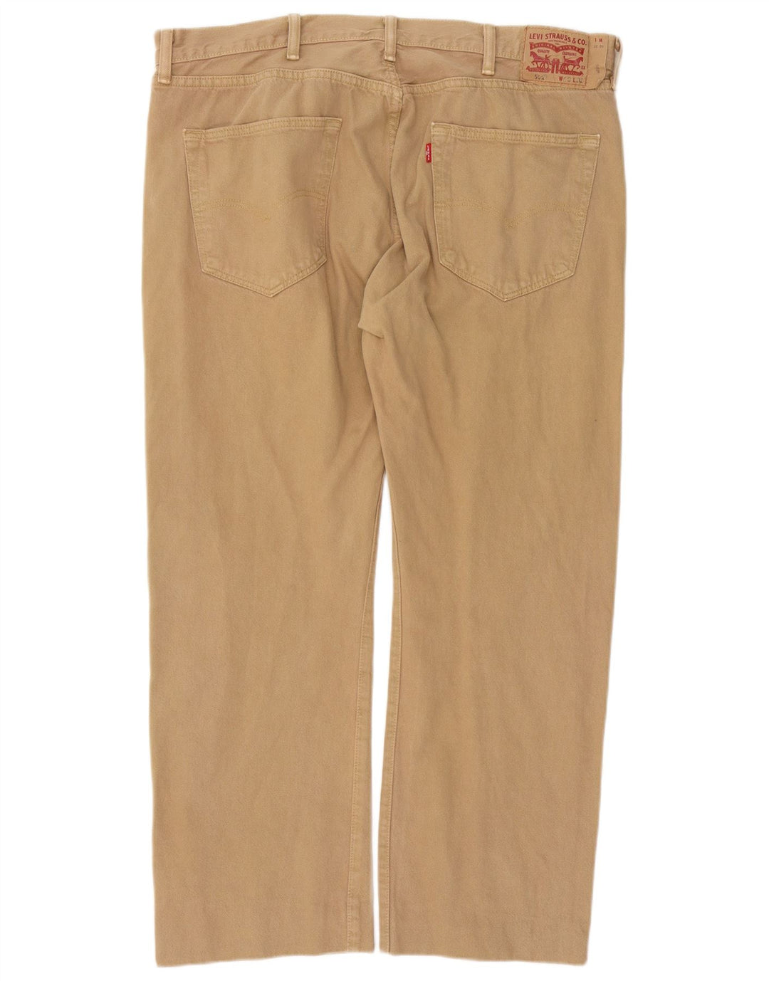 Męskie dżinsy Levi's 501 Straight W40 L29 Brązowa bawełna
