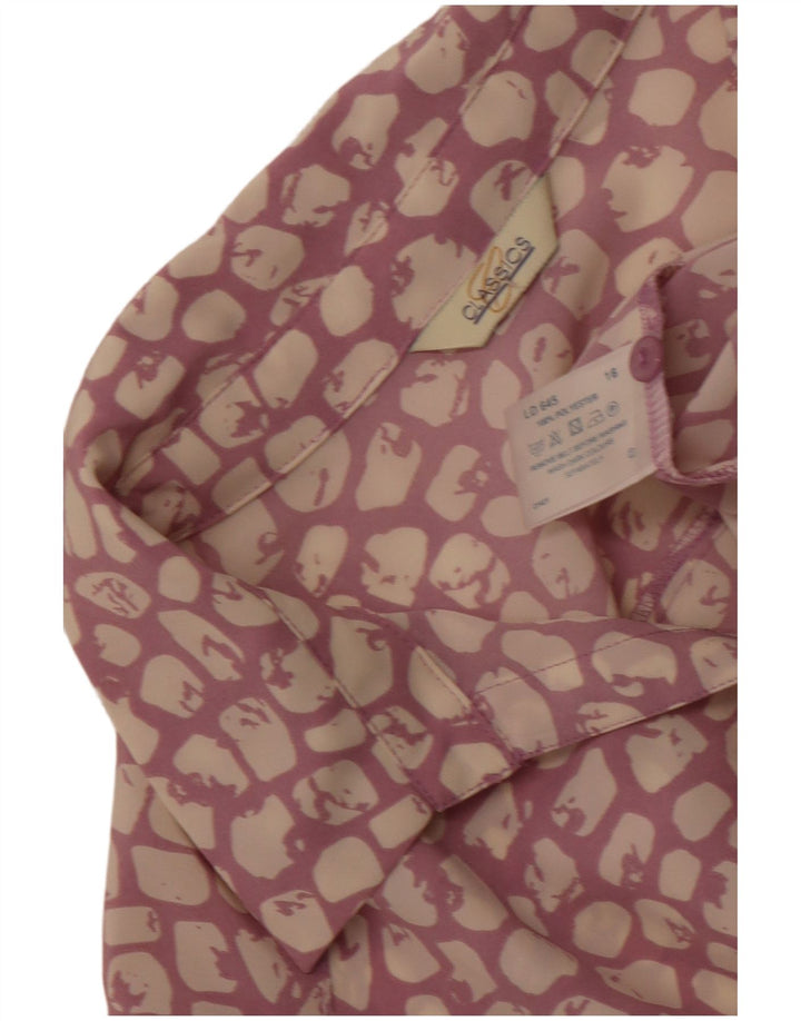 Damska sukienka maxi Classics UK 16, duży, fioletowy, poliestrowy nadruk zwierzęcy