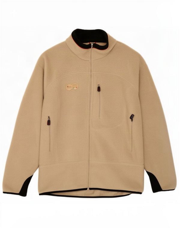 Fila Męska kurtka polarowa UK 42 XL Beżowy Colourblock