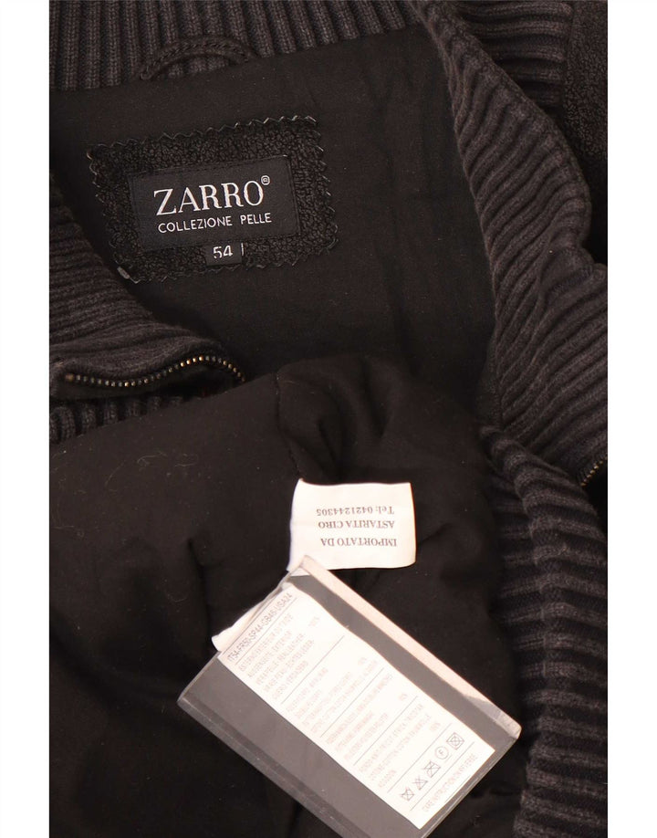 Męska kurtka skórzana Zarro IT 54 2XL czarna