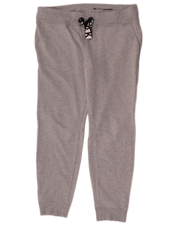 Damskie spodnie dresowe Dkny Joggers UK 14 Średnioszare, nakrapiane sportowe