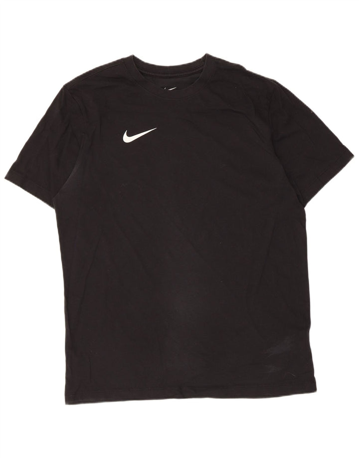 Męski T-shirt Nike Dri Fit Top, średni czarny, bawełniany