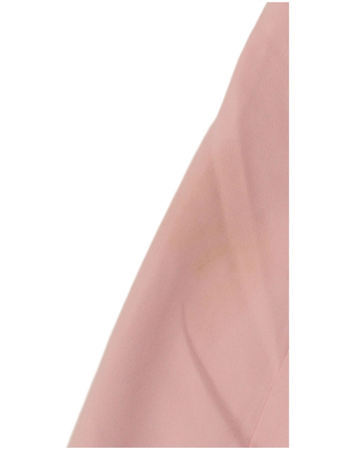 Damska marynarka Zara zapinana na 2 guziki UK 14, średni różowy poliester