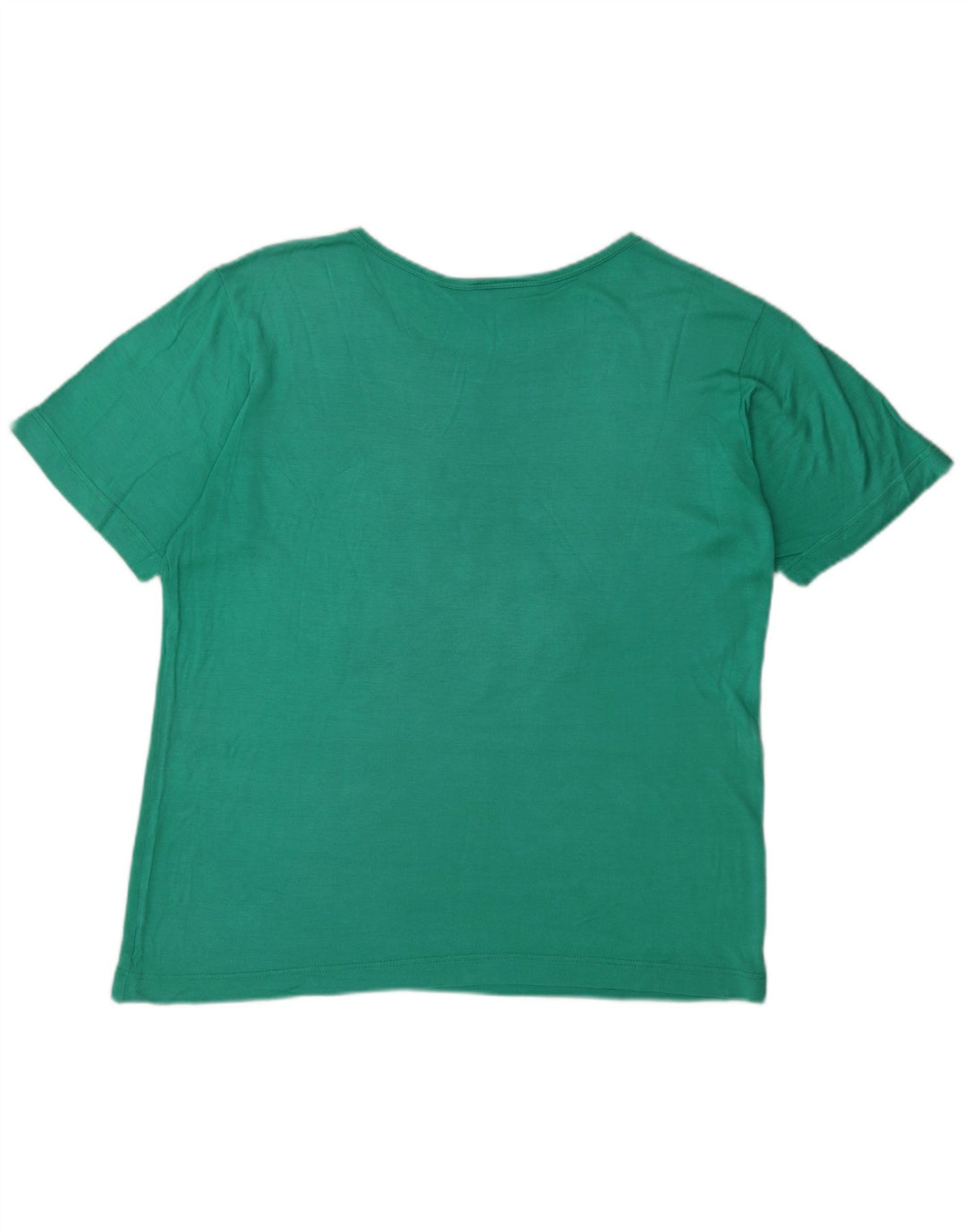 LES COPAINS Womens Graphic T-Shirt Top EU 46 XL Turquoise