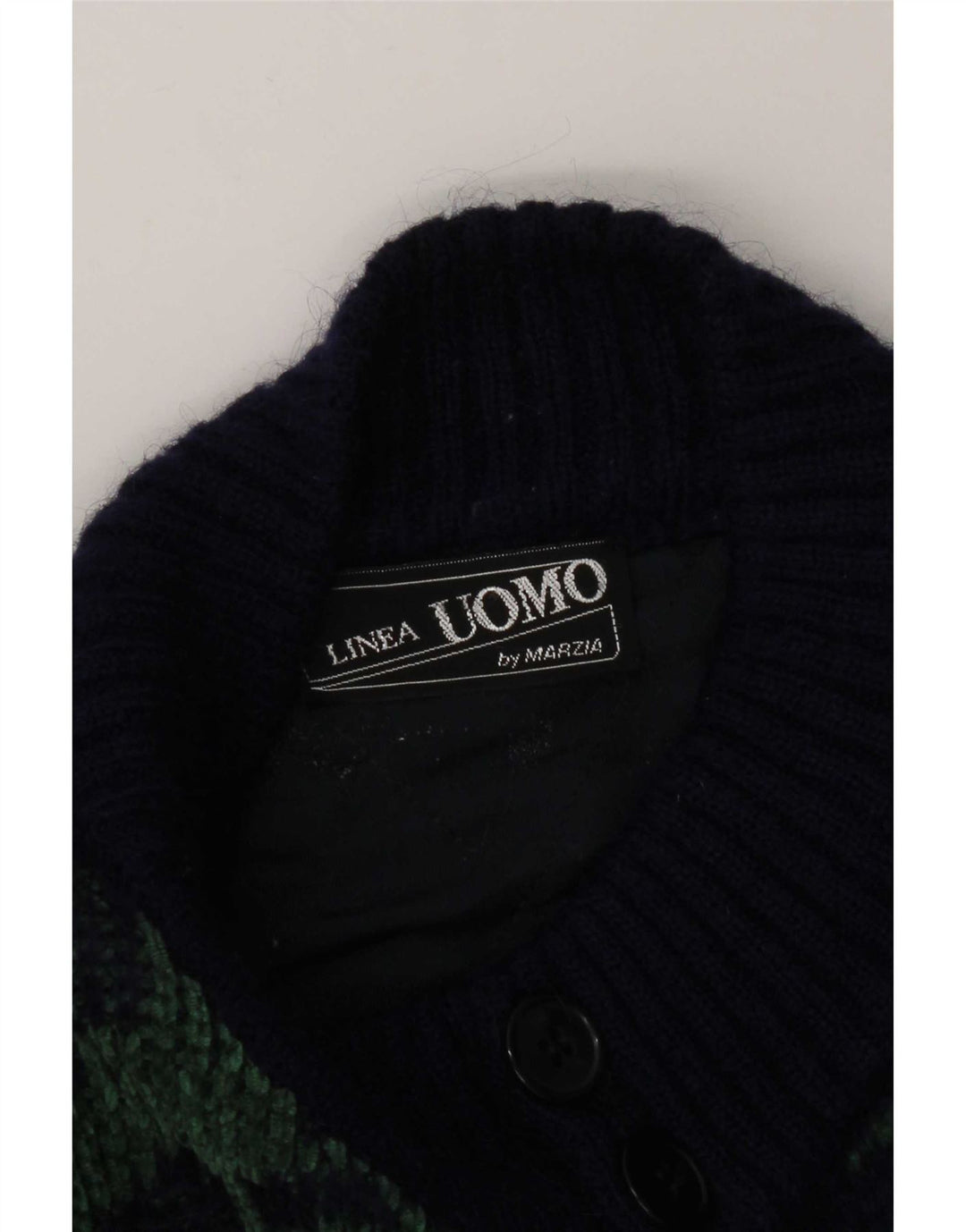 Męski sweter rozpinany Marzia 2XL granatowy geometryczny