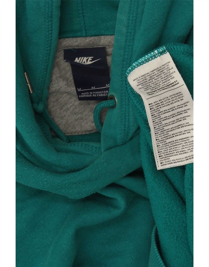 Męski sweter z kapturem Nike, średni zielony, bawełniany