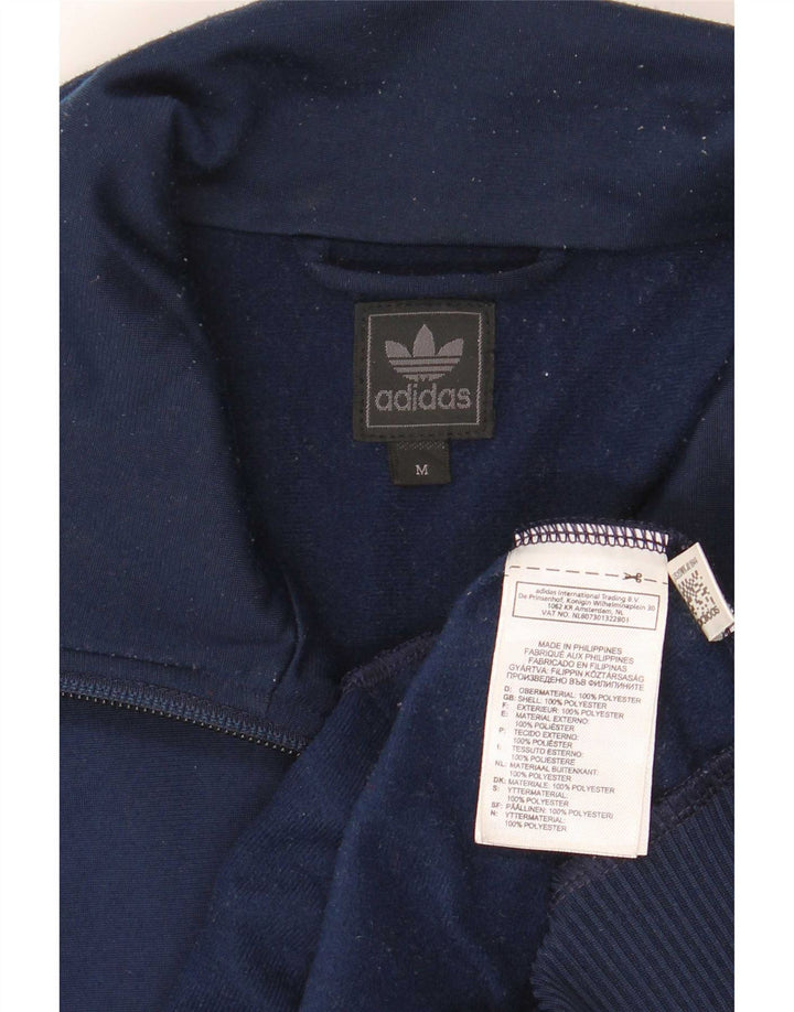 Adidas Męska bluza dresowa, średnia granatowa, poliester