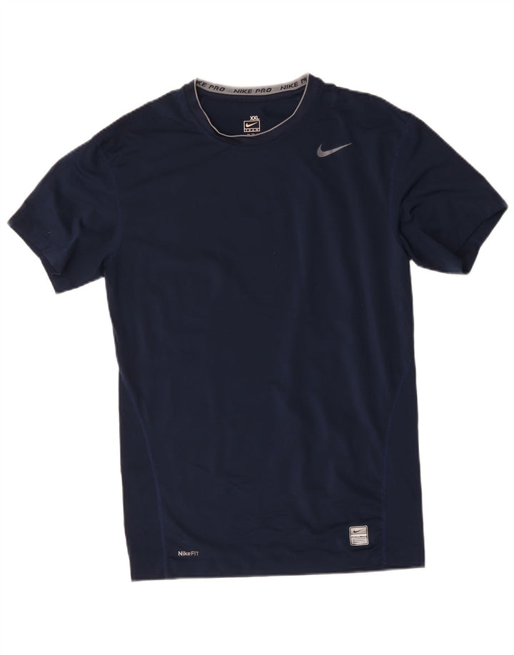 T-shirt chłopięcy Nike 14-15 lat 2XL Granatowy poliester