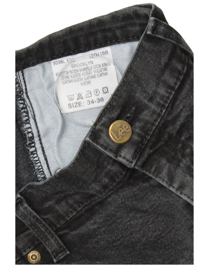 Męskie jeansy LEE Brooklyn Straight W34 L28, czarne, bawełniane