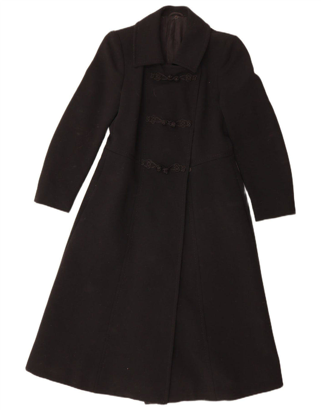 Płaszcz damski w stylu vintage UK 10 Small Black