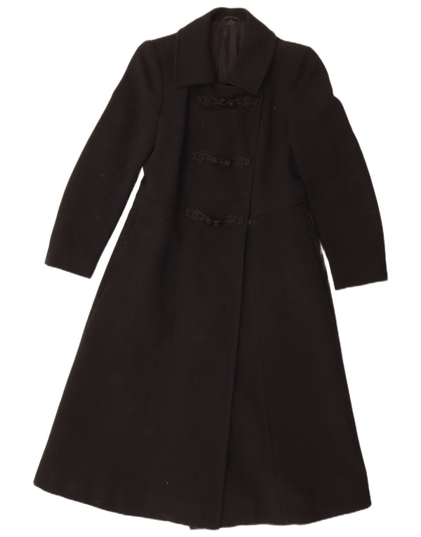 Płaszcz damski w stylu vintage UK 10 Small Black