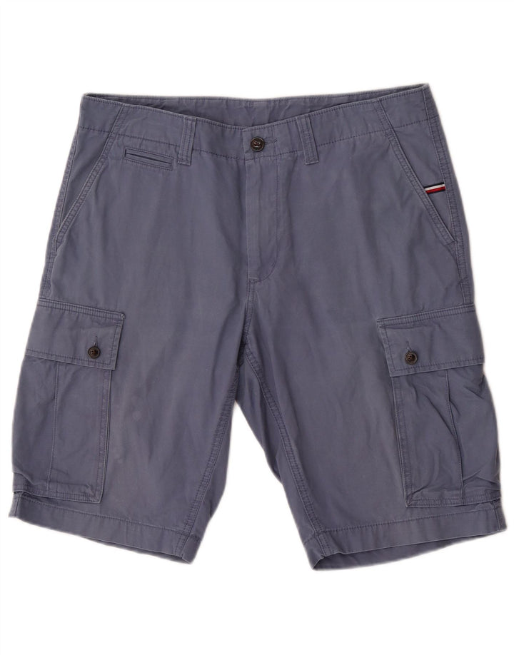 Męskie spodenki cargo Tommy Hilfiger W34, duże, granatowe, bawełniane