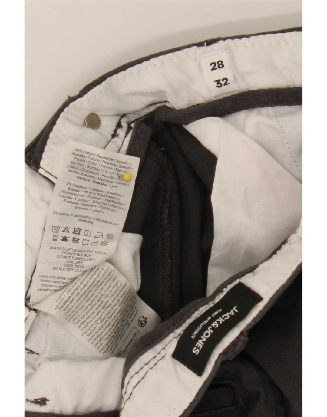 Męskie spodnie cargo Jack & Jones Joggers W28 L29 Szara bawełna