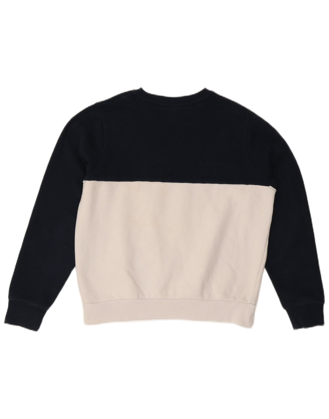 ELLESSE Boys Graphic Sweatshirt Jumper 13-14 Years White Colourblock Vintage Ellesse and Second-Hand Ellesse from Messina Hembry 