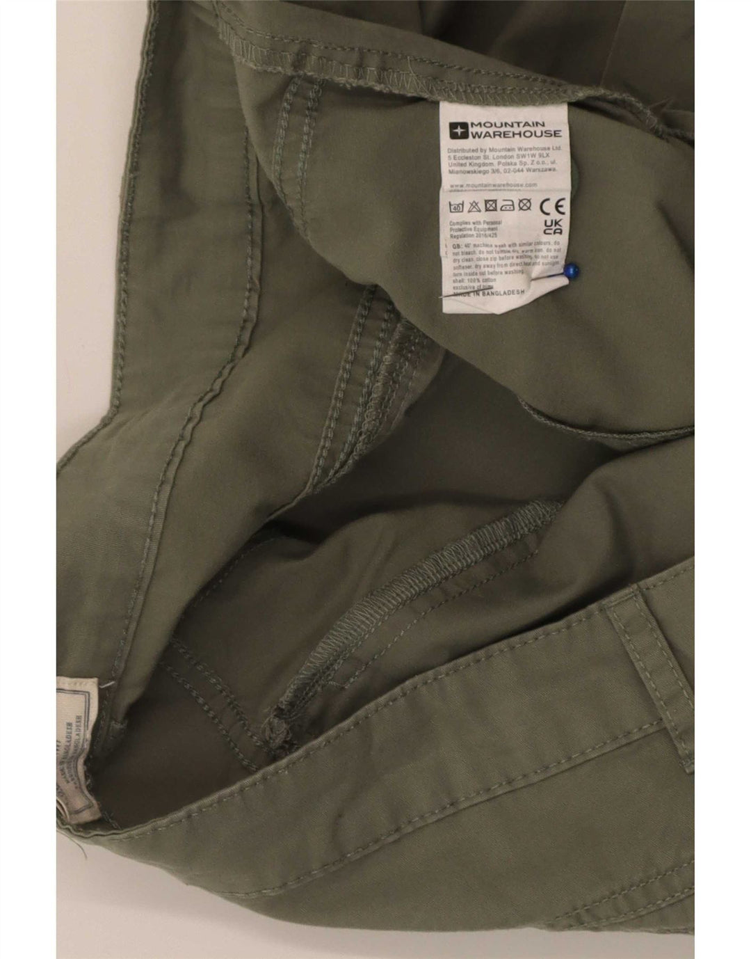 Damskie spodenki cargo Mountain Warehouse W38 XL, bawełna khaki
