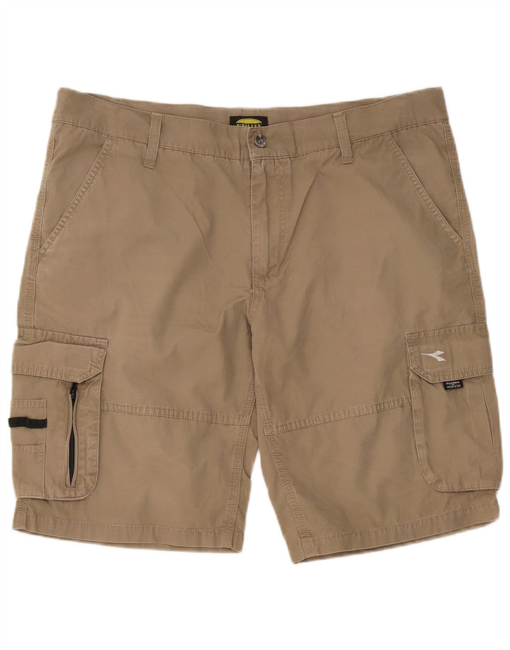 Męskie spodenki cargo Diadora XL W38 beżowa bawełna