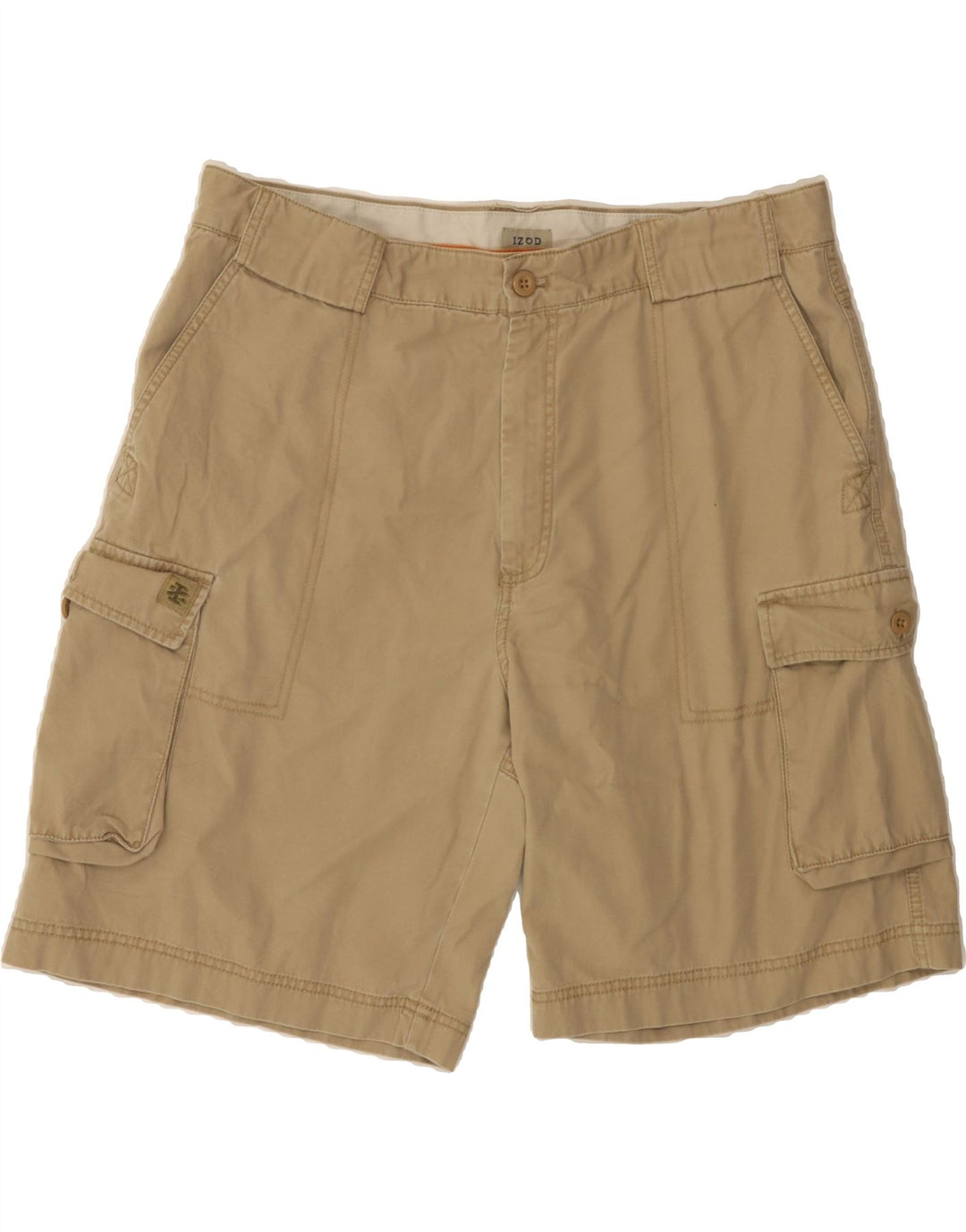 IZOD Mens Cargo Shorts W40 XL  Beige Cotton Vintage Izod and Second-Hand Izod from Messina Hembry 