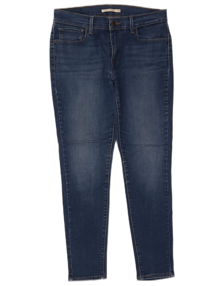 Damskie jeansy LEVI'S 710 Super Skinny W30 L26 Niebieskie bawełniane