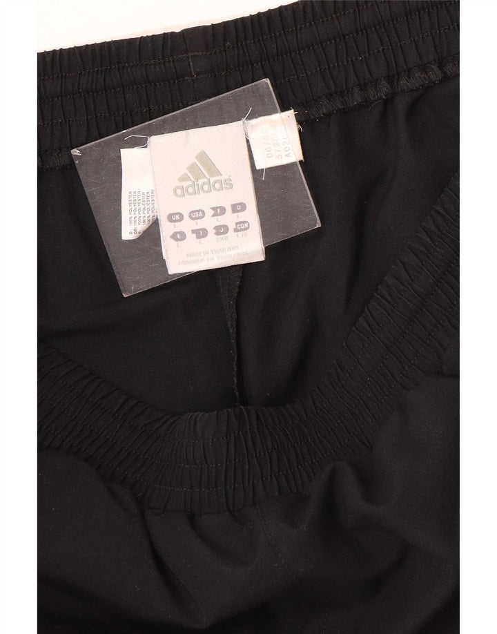 Męskie spodnie dresowe Adidas, duże, czarne, poliestrowe