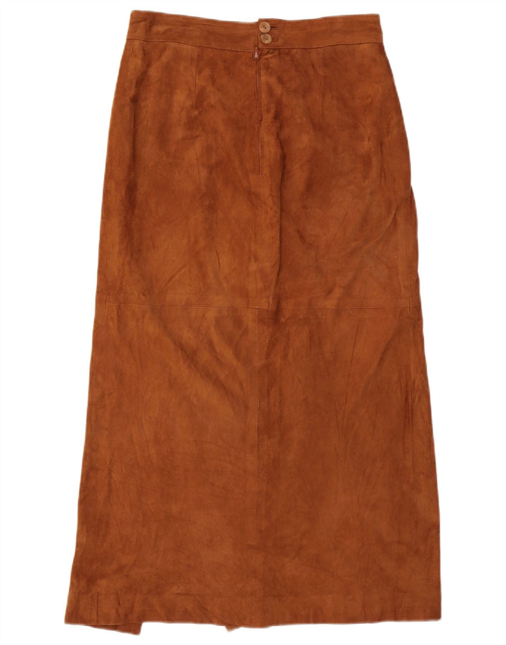 Vintage damska zamszowa spódnica Maxi Medium W30 Brown