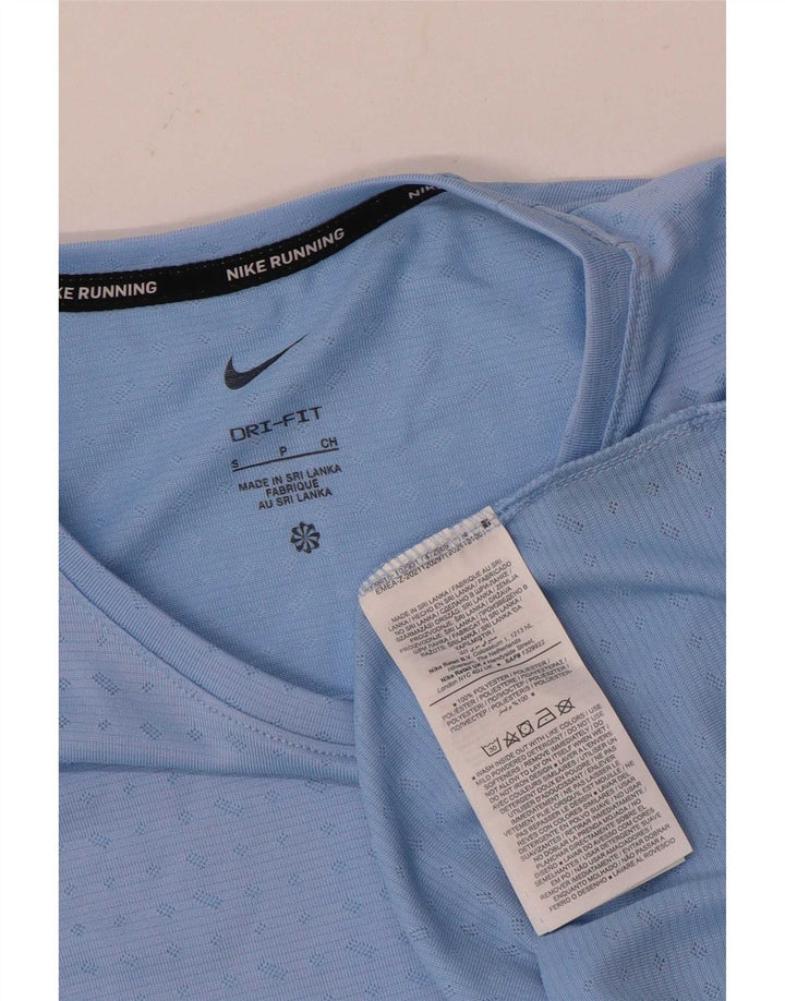 Męska koszulka Nike Dri Fit z poliestru w małe niebieskie cętki