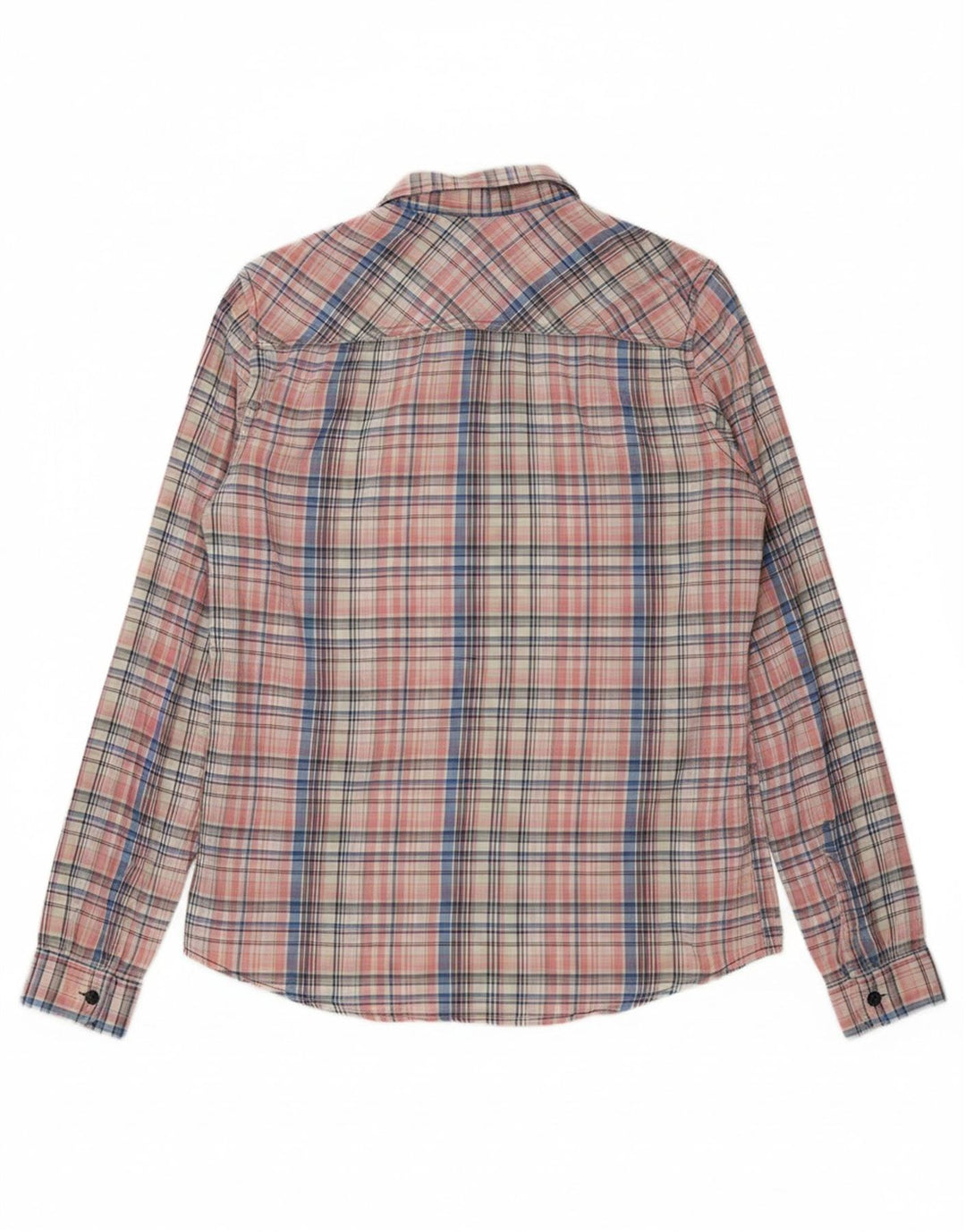 CALVIN KLEIN JEANS Mens Shirt Large Pink Check Cotton