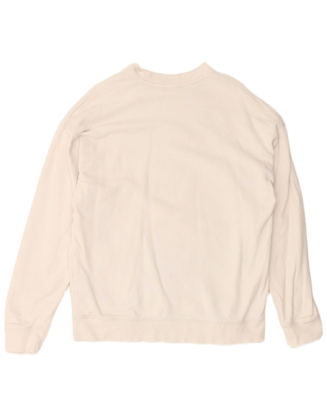 Damska bluza ADIDAS Graphic Jumper UK 14, duża, biała bawełna