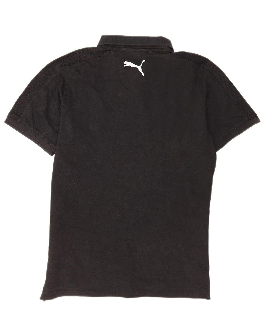 Męska koszulka polo Puma, mała, czarna, bawełniana