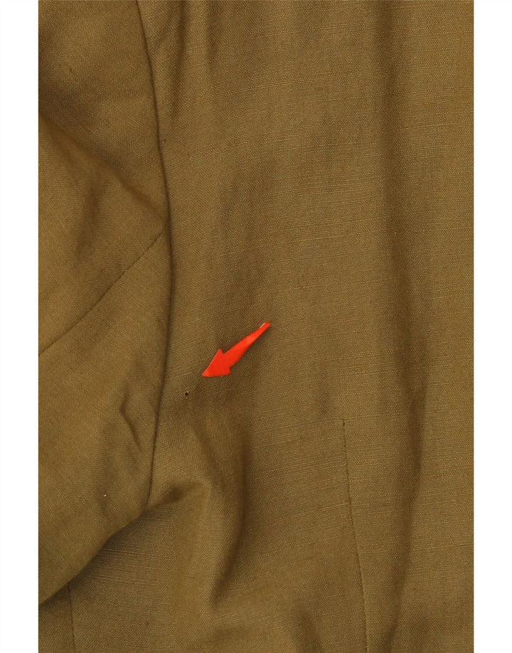 Damska marynarka VINTAGE zapinana na 4 guziki IT 44 średni khaki Rayon