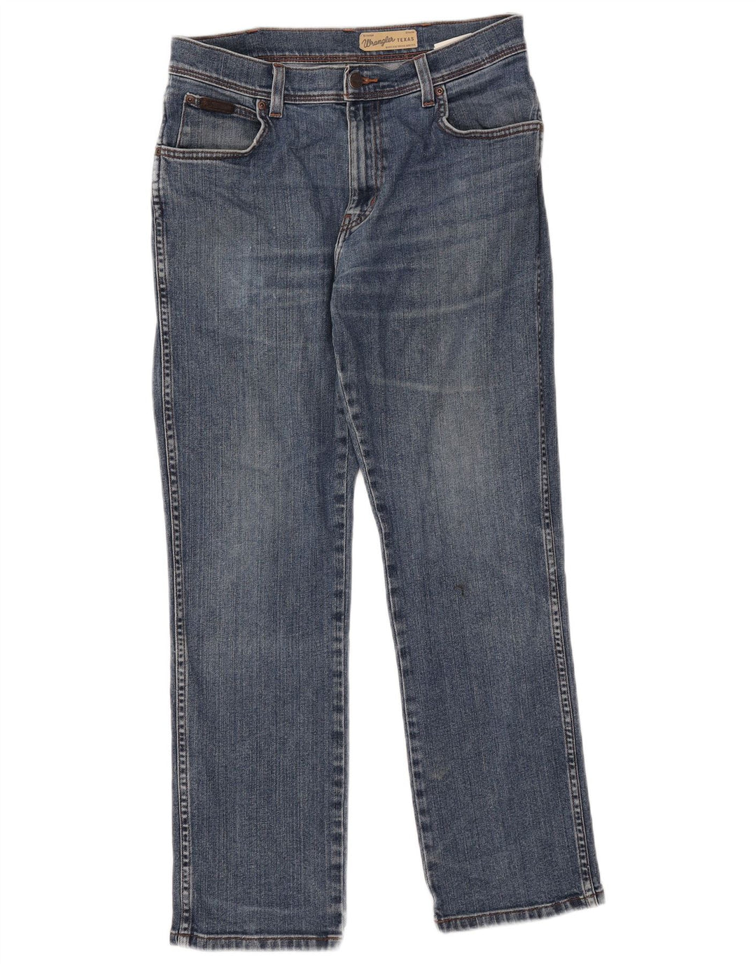 Męskie jeansy Wrangler Texas Straight W32 L30 Niebieskie bawełniane