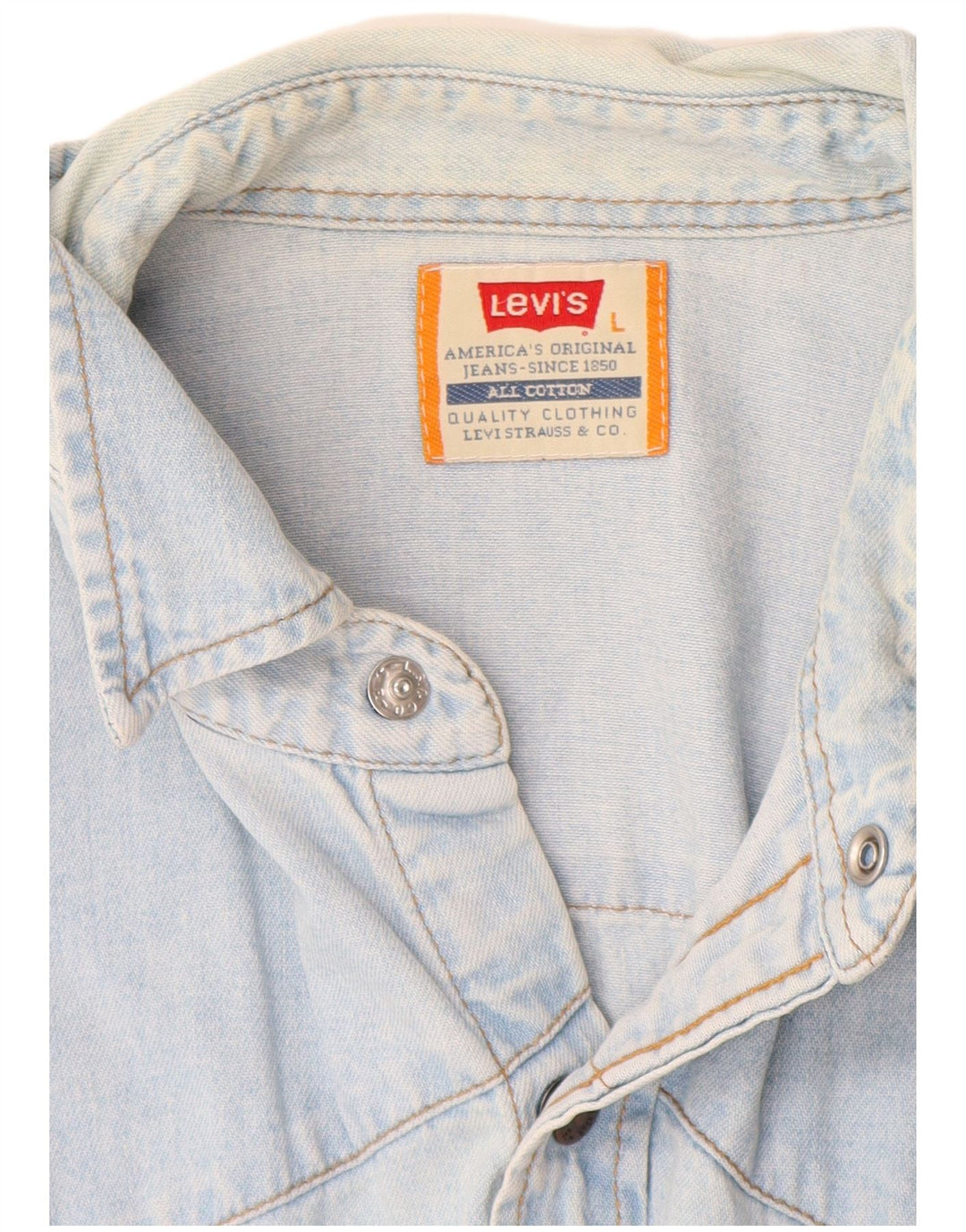 Męska koszula dżinsowa Levi's, duża, niebieska, bawełniana