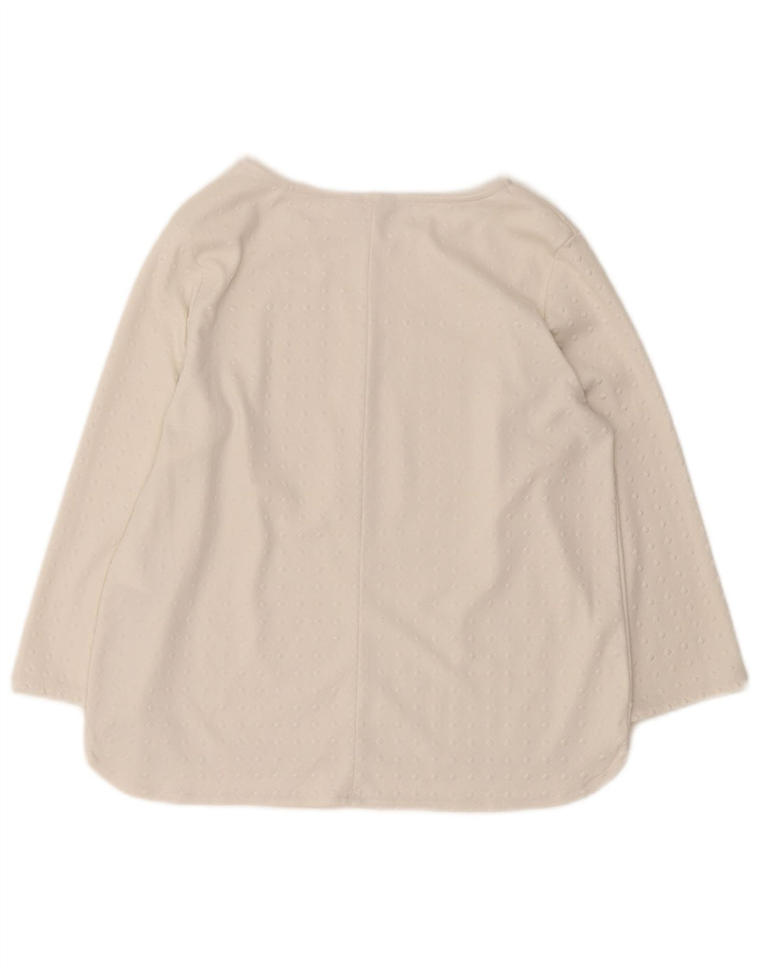 Damski top oversize Guess z rękawem 3/4, UK 10, mały, biały, geometryczny poliester