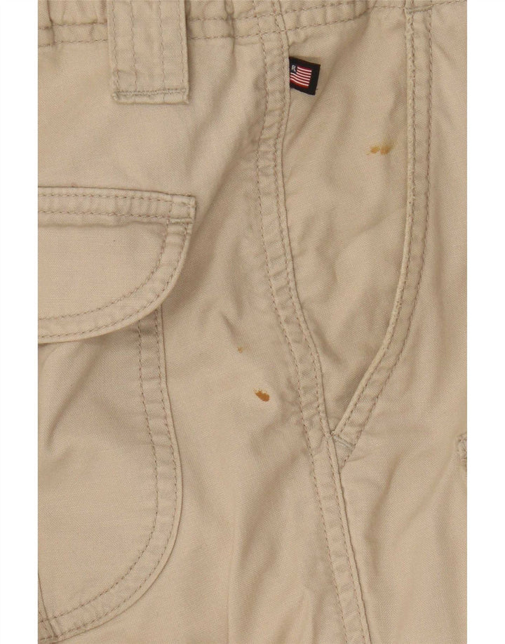Damskie spodnie proste cargo Ralph Lauren US 8 Medium W30 L29 Beżowe