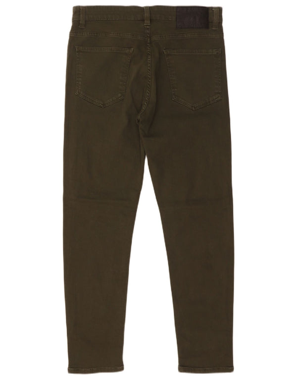 Męskie jeansy slim fit Zara EU 42 Large W32 L28 Khaki Cotton