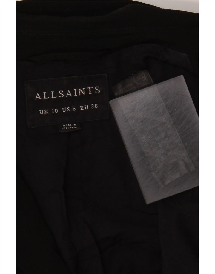 Damska otwarta marynarka ALL SAINTS UK 10, mała, czarna, poliester