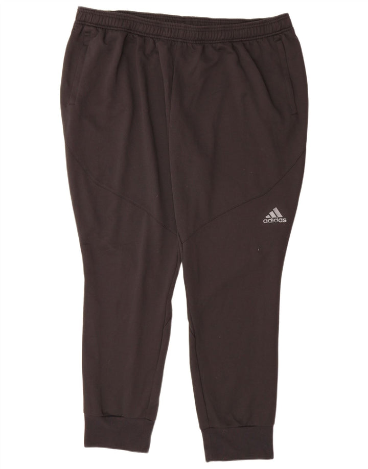 Adidas Męskie spodnie dresowe Joggery 3XL Czarny poliester
