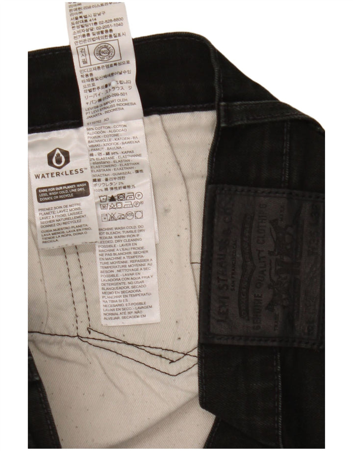 Męskie jeansy Levi's Skinny W36 L32 Czarna bawełna