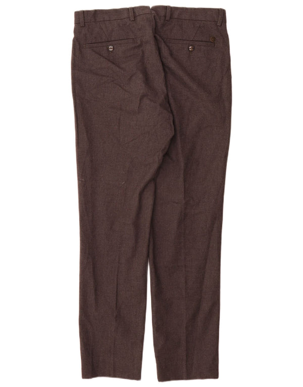 Męskie spodnie casual Massimo Dutti EU 42 Large W32 L32 Szara pepitka