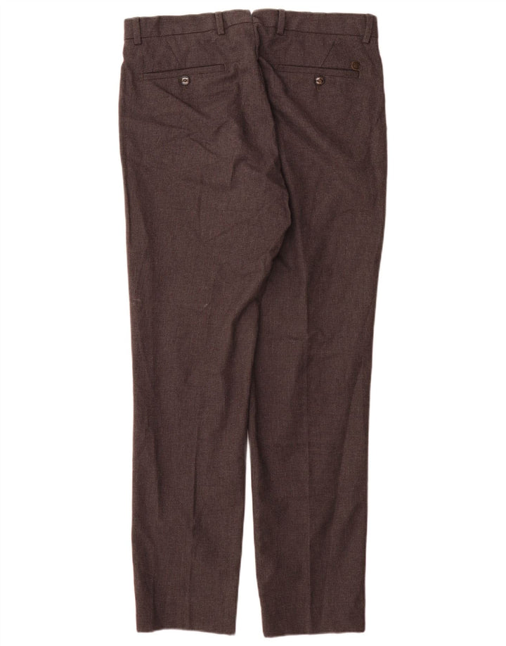 Męskie spodnie casual Massimo Dutti EU 42 Large W32 L32 Szara pepitka