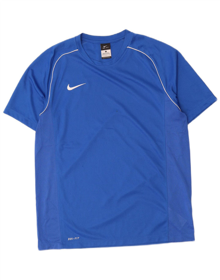 Męski T-shirt Nike Dri Fit, duży, niebieski, poliester
