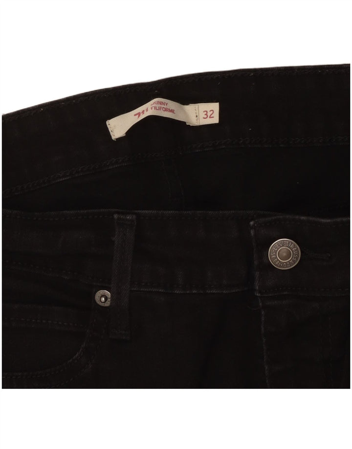 Damskie jeansy Levi's 711 Skinny W32 L30 Czarne