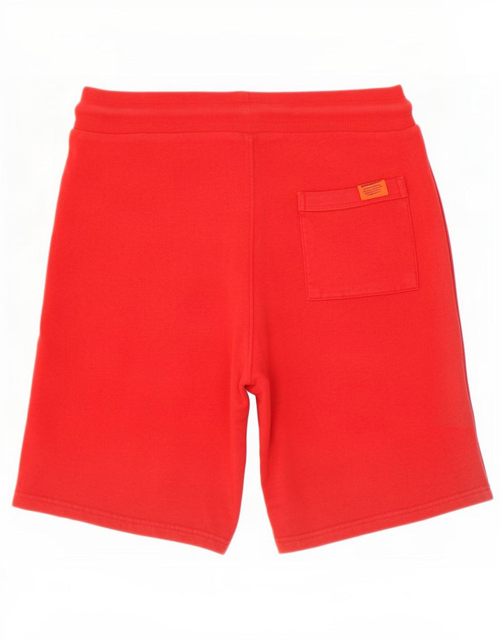 Męskie spodenki sportowe Superdry, średnioczerwone, bawełniane