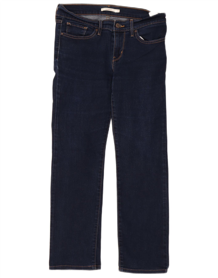 Damskie jeansy Levi's 714 Straight W28 L27 Niebieskie bawełniane