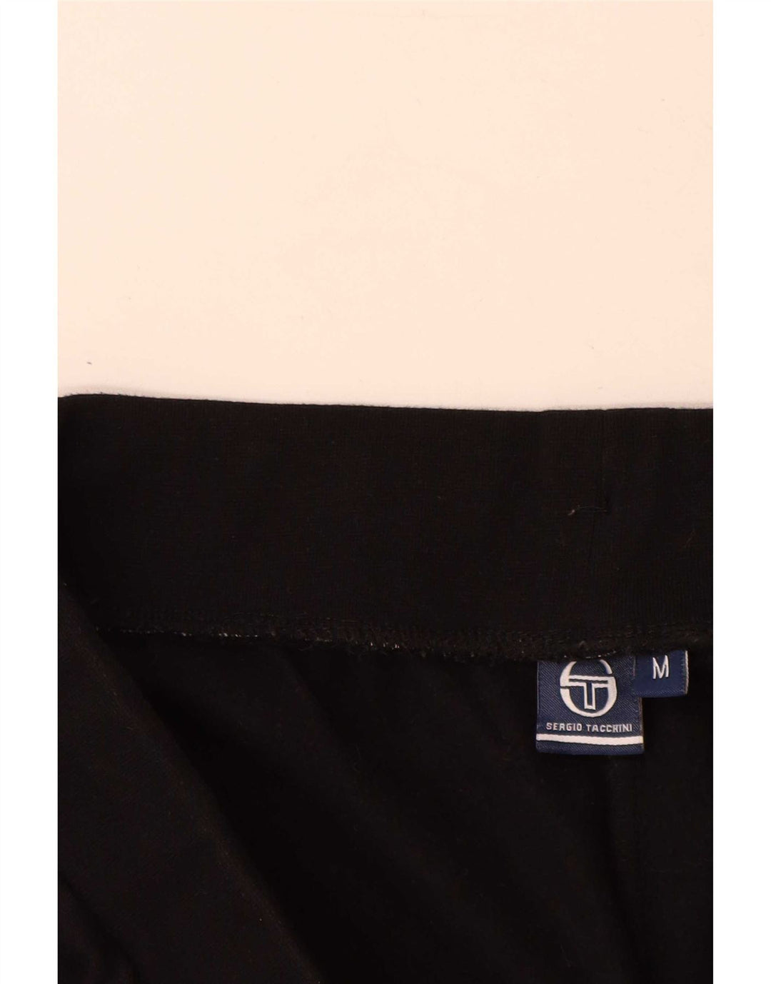 Męskie spodnie dresowe Sergio Tacchini Joggers, średnia czarna bawełna