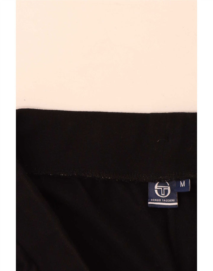 Męskie spodnie dresowe Sergio Tacchini Joggers, średnia czarna bawełna